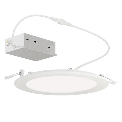 Maxim Lighting Slim 1 Light 7" Flush Mount/5CCT, White/White