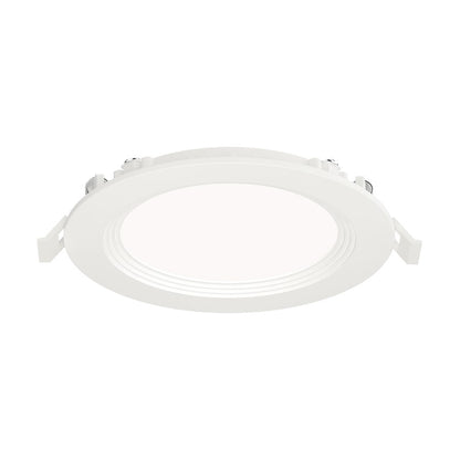 Maxim Lighting Slim Baffle 1 Light 7" Flush Mount/5CCT, White/White