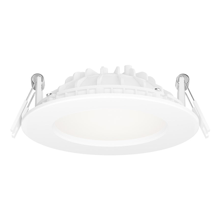 Maxim Lighting Cove 1 Light 4" LED Flush Mount/3000K, White/White