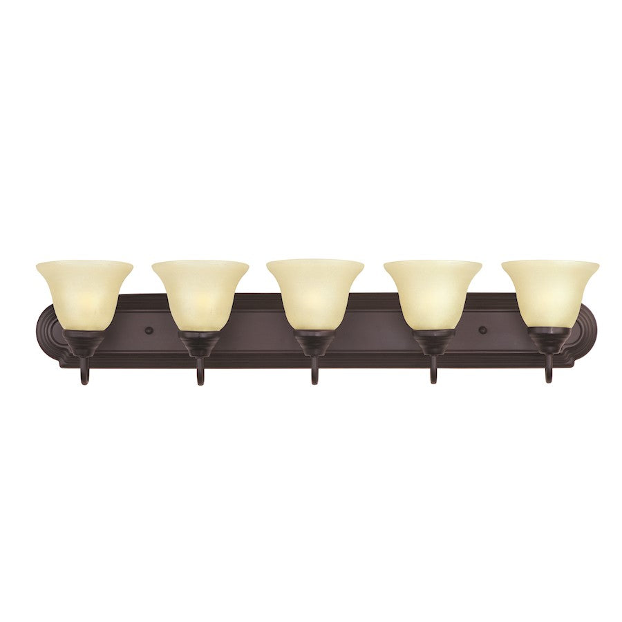 Maxim Essentials 5-Light Bath Vanity Oil Rubbed Bronze
