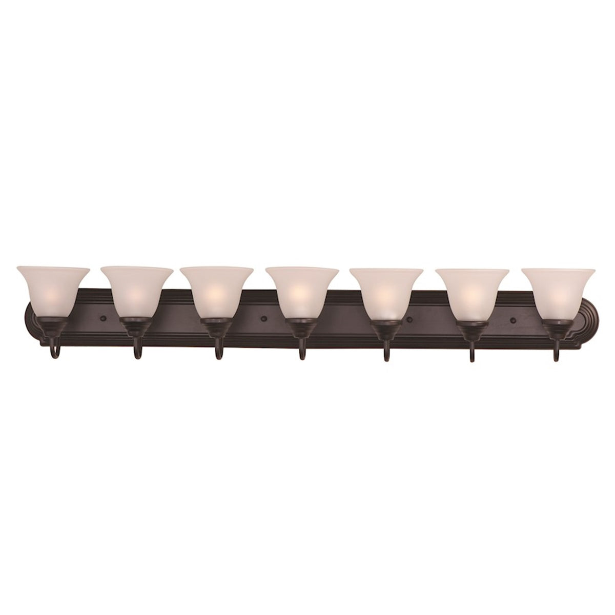 Maxim Lighting Essentials 7-Light Bath Vanity, Oil Rubbed Bronze