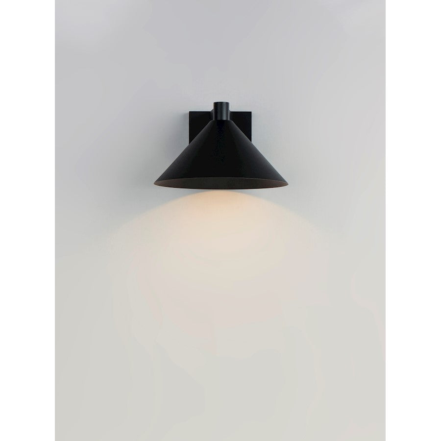 Maxim Lighting Conoid Medium LED Outdoor Wall Sconce, Black