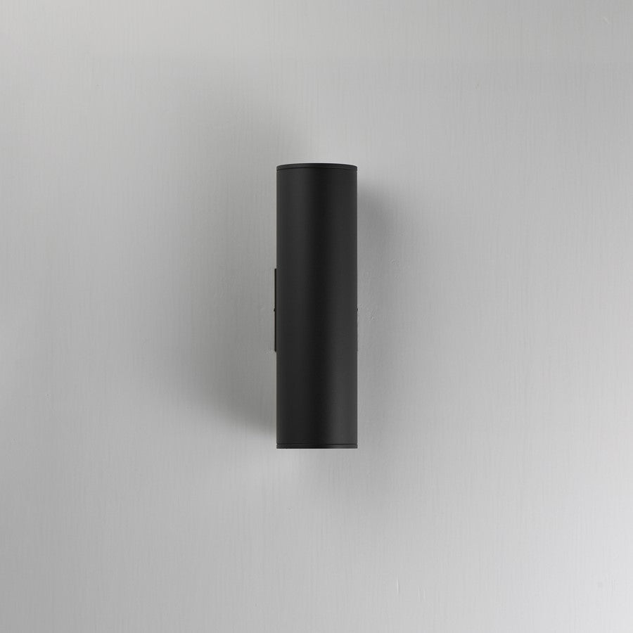 Maxim Lighting Stout 2 Light Outdoor Wall Mount, Black