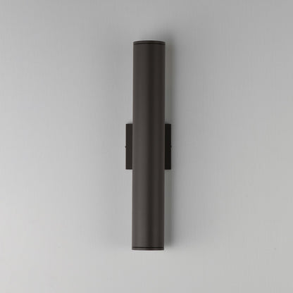 Maxim Lighting Caldera 20in 2-Light Outdoor Wall Sconce | Modern Architectural Bronze and Glass | Patio & Entryway | Model 86225ABZ