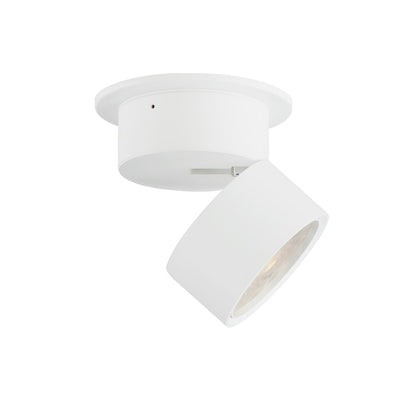 Maxim Lighting Swinger 1 Light 5.25" Adjustable LED Flush Mount, White