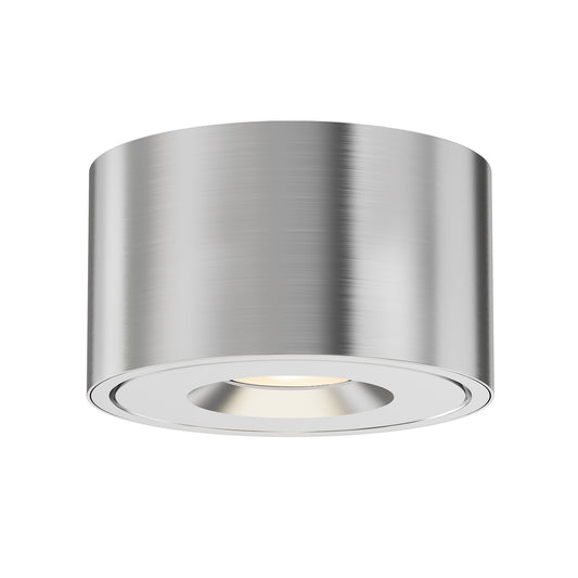 Maxim Lighting Fulcrum 1 Light 2.75" Flush Mount, Brushed Aluminum
