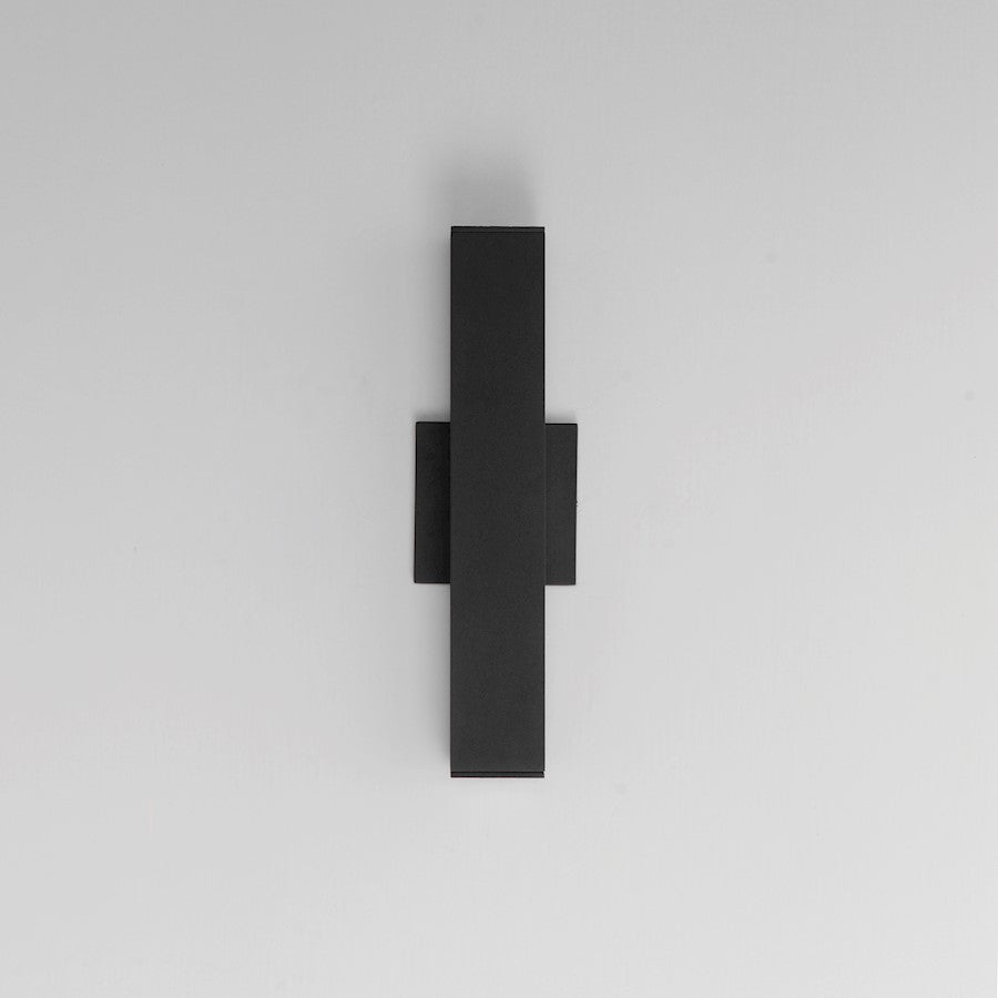 Maxim Lighting Culvert 2 Light 15" LED Outdoor Wall Sconce, Black