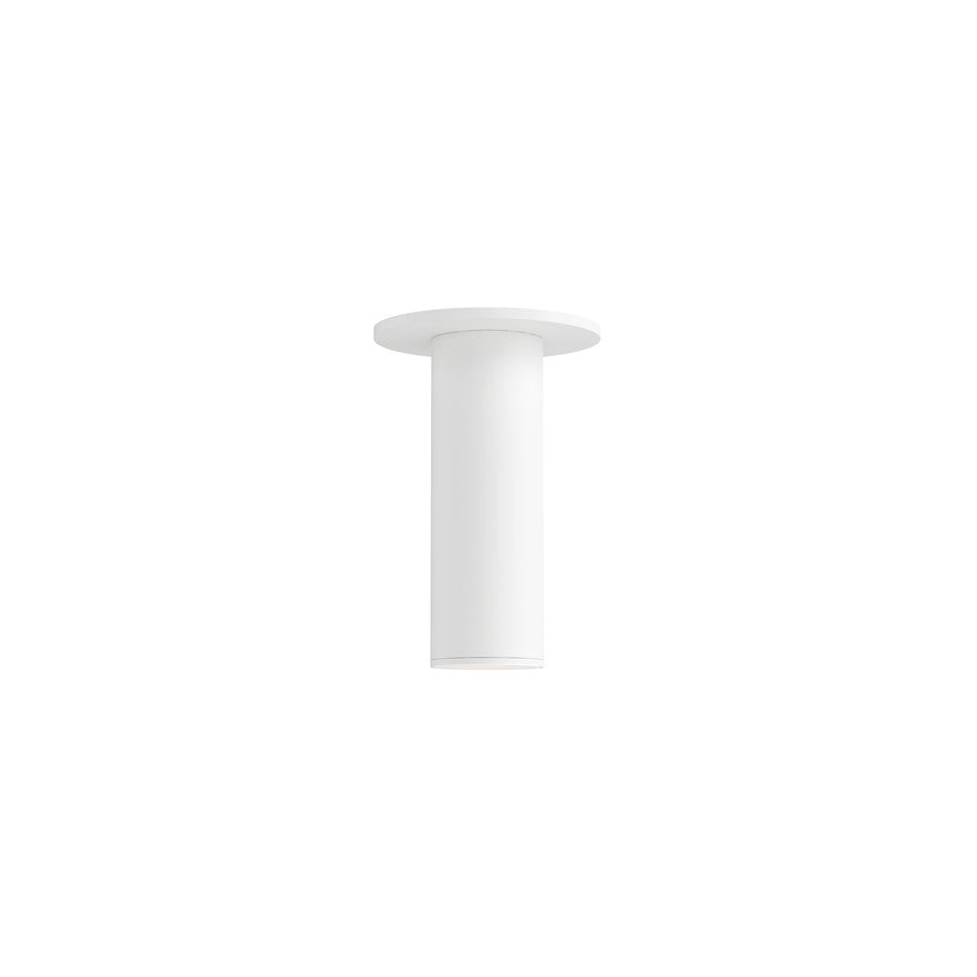 Maxim Lighting Calibro 1 Light 7.5" LED Outdoor Flush Mount, White