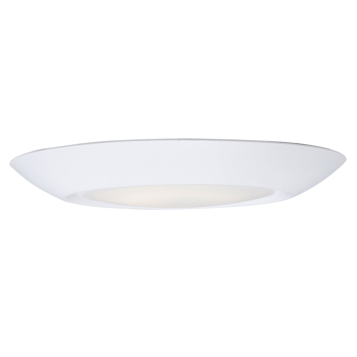 Maxim Lighting Diverse 1 Light 6" Flush Mount, White/White