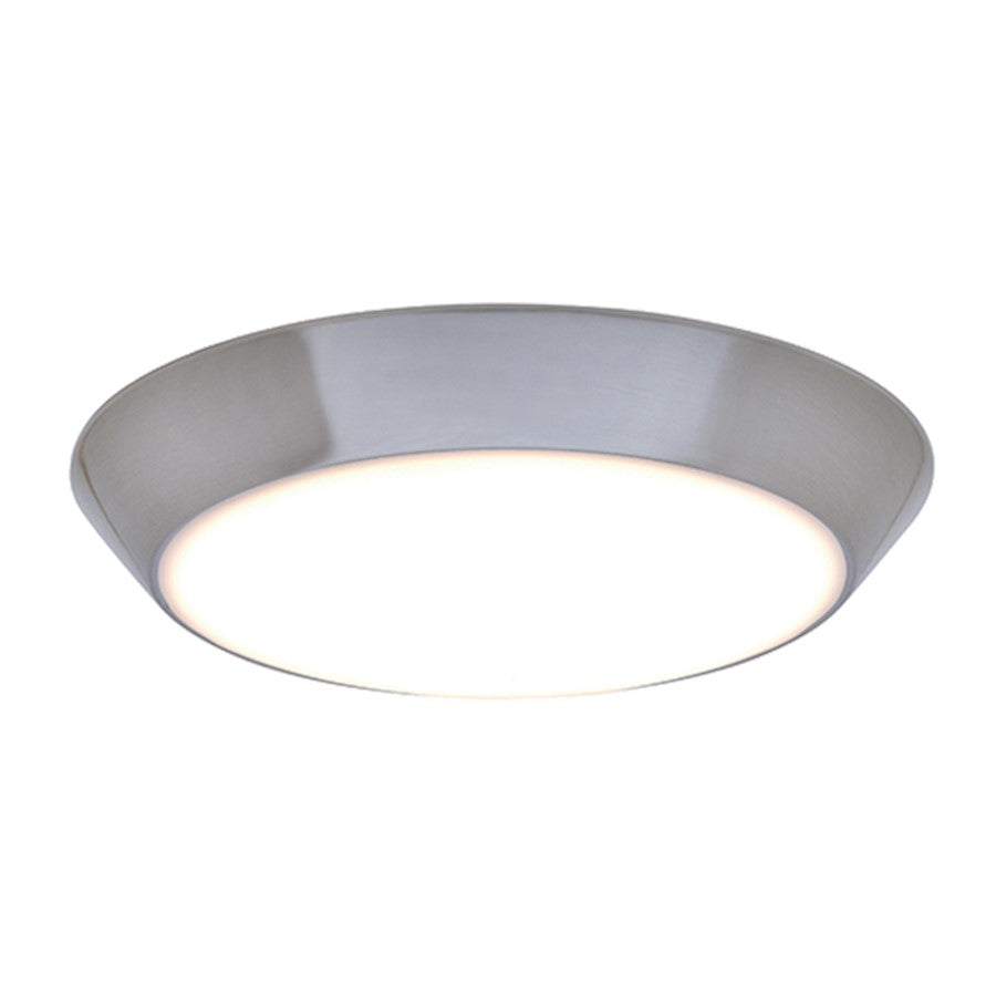 Maxim Convert LED Flush Mount, Satin Nickel
