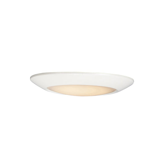 Maxim Lighting Diverse 1 Light 8" LED Flush Mount/2700K, White/White - 87642WTWT