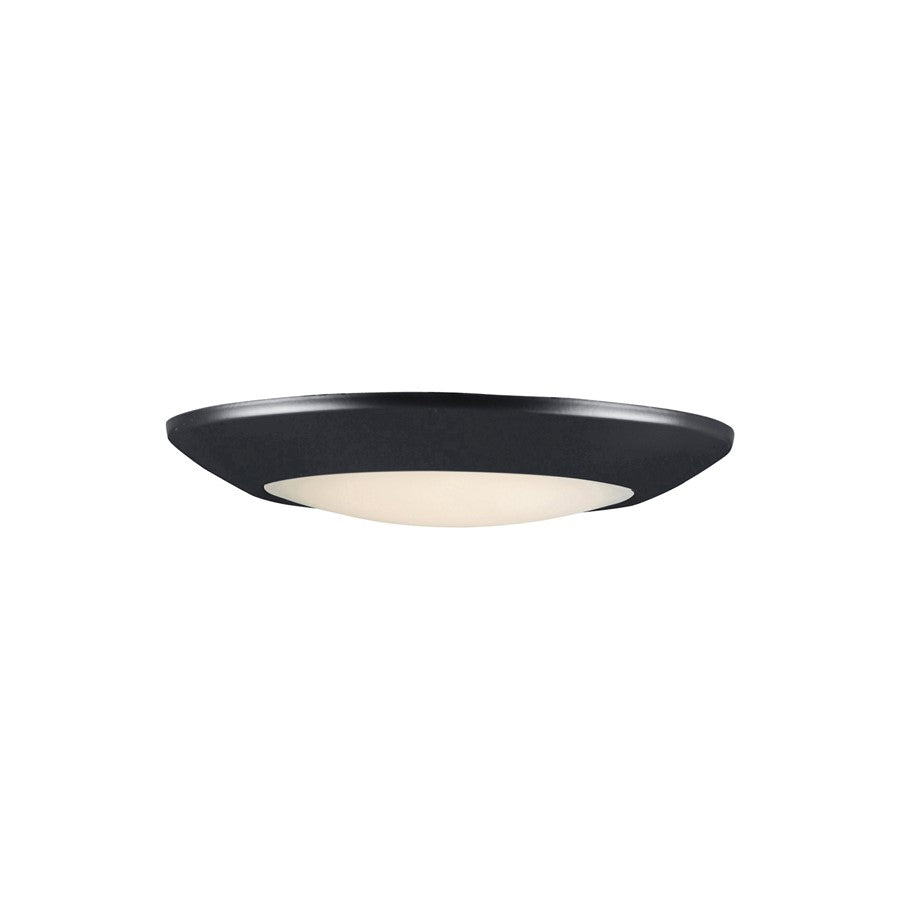 Maxim Lighting Diverse 1 Light Flush Mount, Black/White