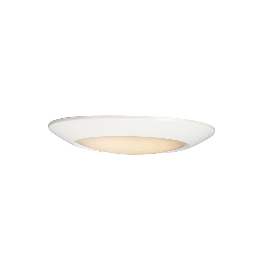 Maxim Lighting Diverse 1 Light 8" LED Flush Mount/3000K, White/White