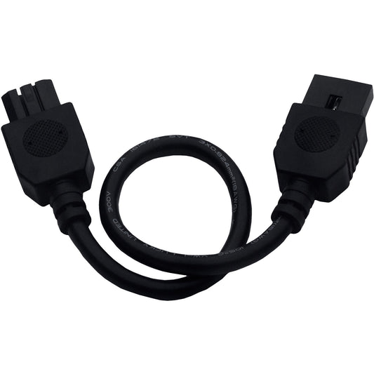 Maxim CounterMax MXInterLink4 9in Connector Cord | Black Finish | Under Cabinet Lighting Accessory | 9 x 1 x 0.5 in | Model 87876BK