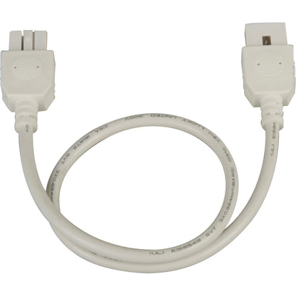 Maxim Lighting CounterMax MXInterLink4 18in Connector Cord | White Finish | Under Cabinet Lighting Accessory | 18 x 1 x 0.5 in | Model 87877WT