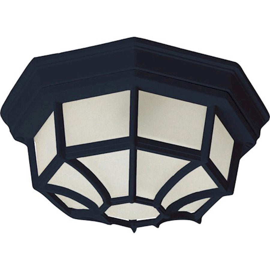 Maxim Flush Mount EE 1-Light Outdoor Ceiling Mount Black