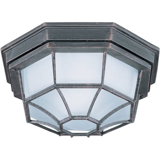 Maxim Flush Mount EE 1-Light Outdoor Ceiling Mount Rust Patina-87920RP