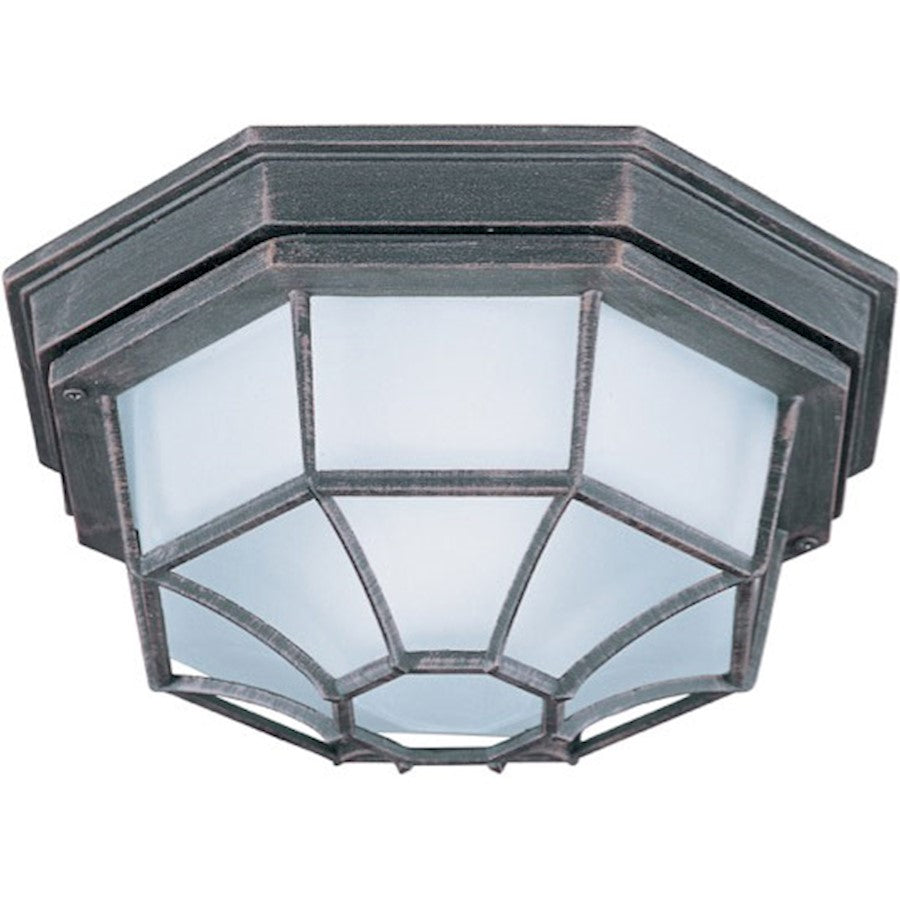 Maxim Flush Mount EE 1-Light Outdoor Ceiling Mount Rust Patina-87920RP