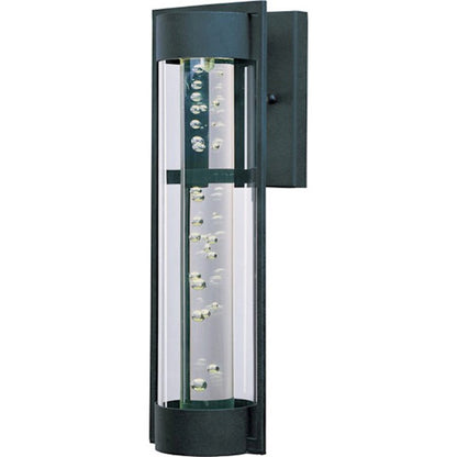 Maxim New Age LED Outdoor Wall Lantern Texture Ebony