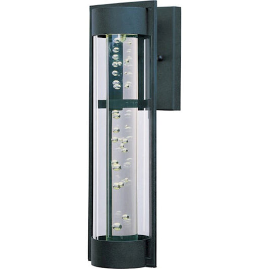 Maxim New Age LED Outdoor Wall Lantern Texture Ebony