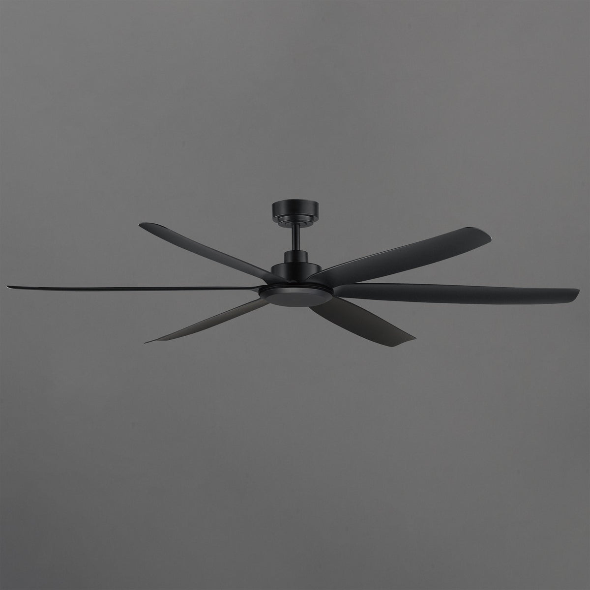 Maxim Lighting Albatross 72in 6-Blade Marine Grade Ceiling Fan | Coastal Matte Black ABS | Covered Patio & Veranda | 72 x 72 x 12.5 in | Model 88366BK