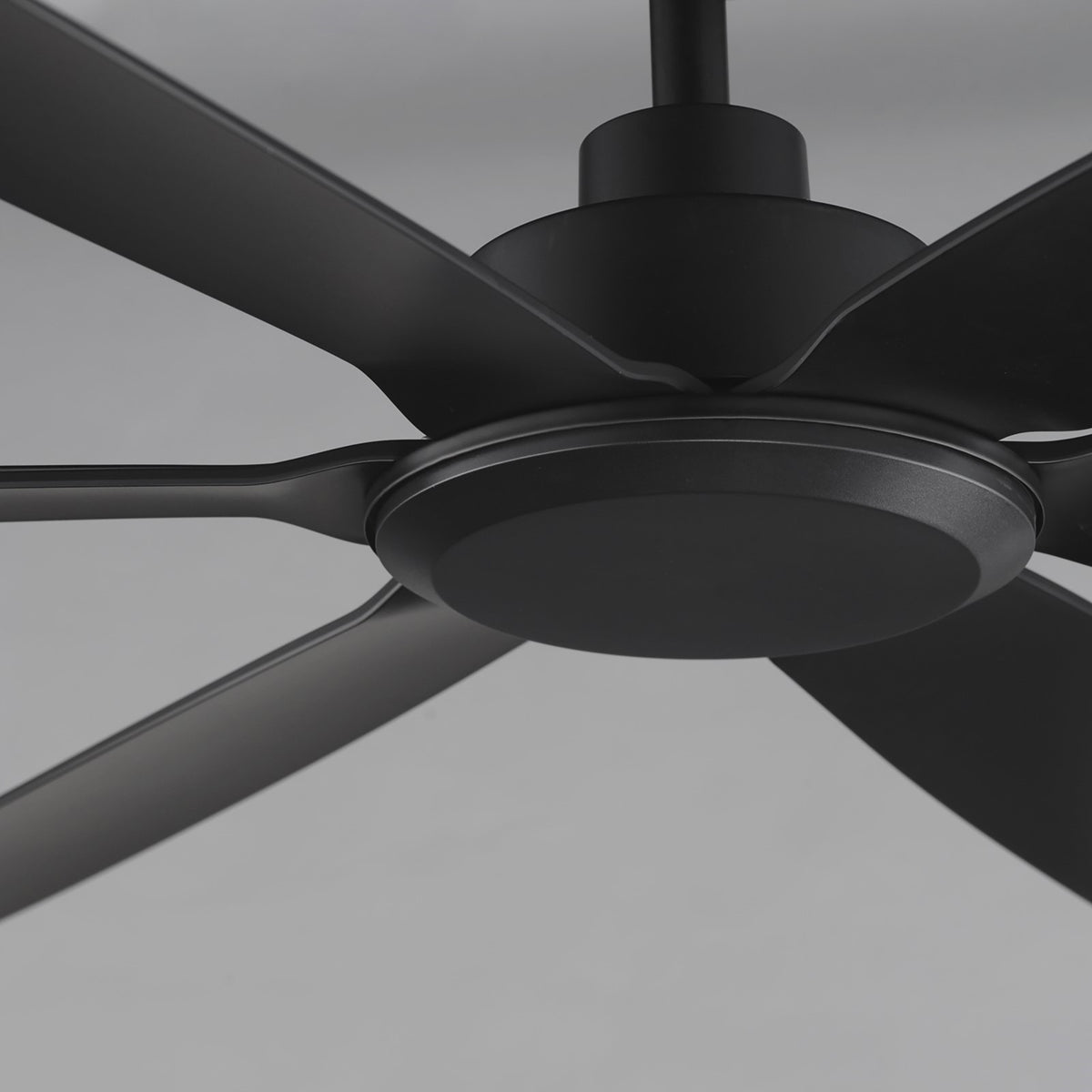 Maxim Lighting Albatross 72in 6-Blade Marine Grade Ceiling Fan | Coastal Matte Black ABS | Covered Patio & Veranda | 72 x 72 x 12.5 in | Model 88366BK