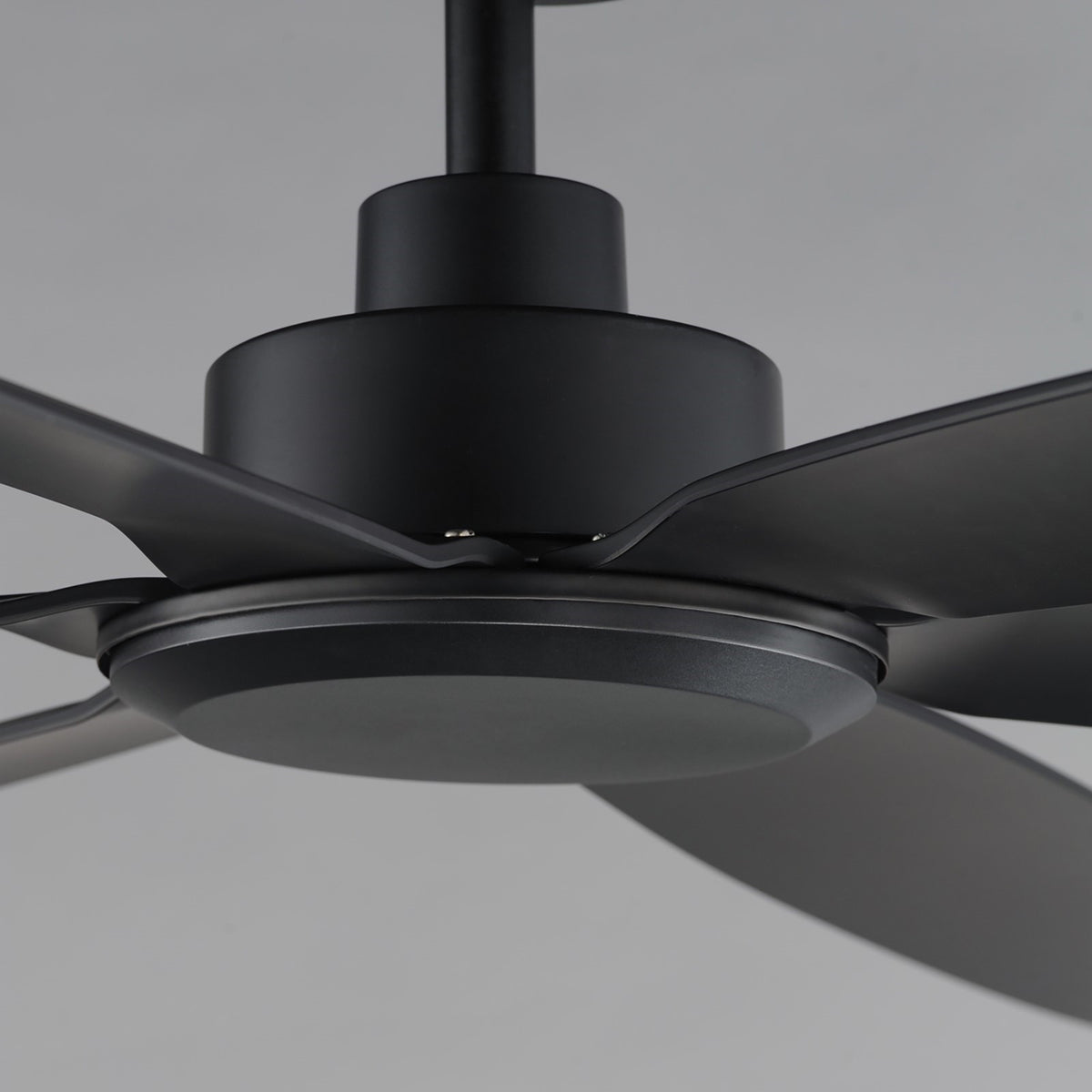 Maxim Lighting Albatross 72in 6-Blade Marine Grade Ceiling Fan | Coastal Matte Black ABS | Covered Patio & Veranda | 72 x 72 x 12.5 in | Model 88366BK