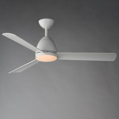 Maxim Lighting Seaborne 1 Light 15" Outdoor Ceiling Fan, Matte White