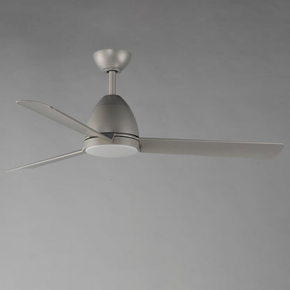 Maxim Lighting Seaborne 1 Light 15" Outdoor Ceiling Fan, Satin Nickel