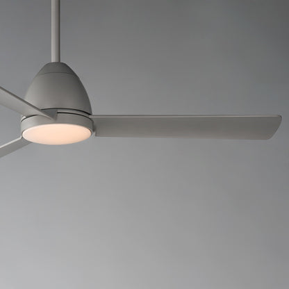 Maxim Lighting Seaborne 1 Light 15" Outdoor Ceiling Fan, Satin Nickel