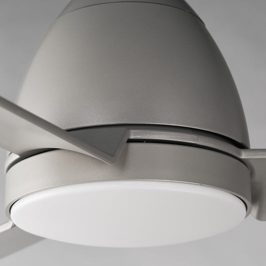 Maxim Lighting Seaborne 1 Light 15" Outdoor Ceiling Fan, Satin Nickel - 88723SN