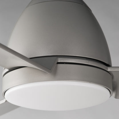 Maxim Lighting Seaborne 1 Light 15" Outdoor Ceiling Fan, Satin Nickel