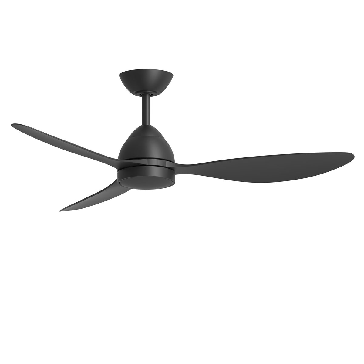 Maxim Lighting Sparrow 52in 1-Light Outdoor Ceiling Fan | Modern Black and White PC | Covered Patio & Porch | 52 x 52 x 14.25 in | Model 88731WTBK