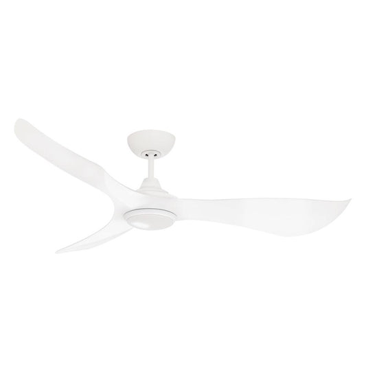 Maxim Lighting Keanu 1 Light Outdoor Ceiling Fan, Matte White/White - 88755WTMW