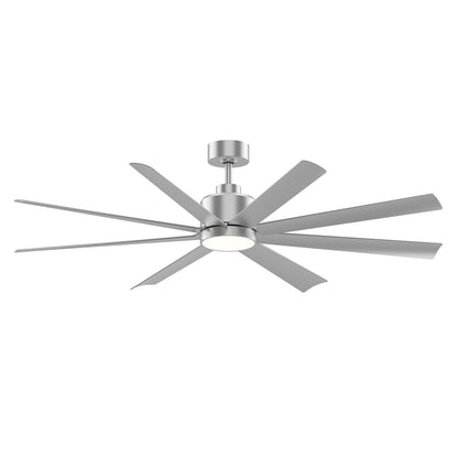 Maxim Lighting Condor 1Lt 14.5" Indoor Ceiling Fan, Nickel/White