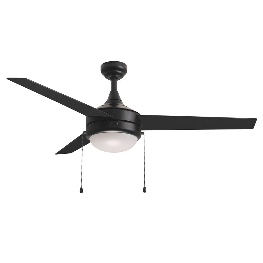 Maxim Lighting Trio 2Lt 17.5" Indoor Ceiling Fan/Pull Chain, Black - 88793BK