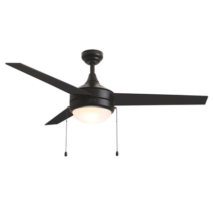 Maxim Lighting Trio 2Lt 17.5" Indoor Ceiling Fan/Pull Chain, Black