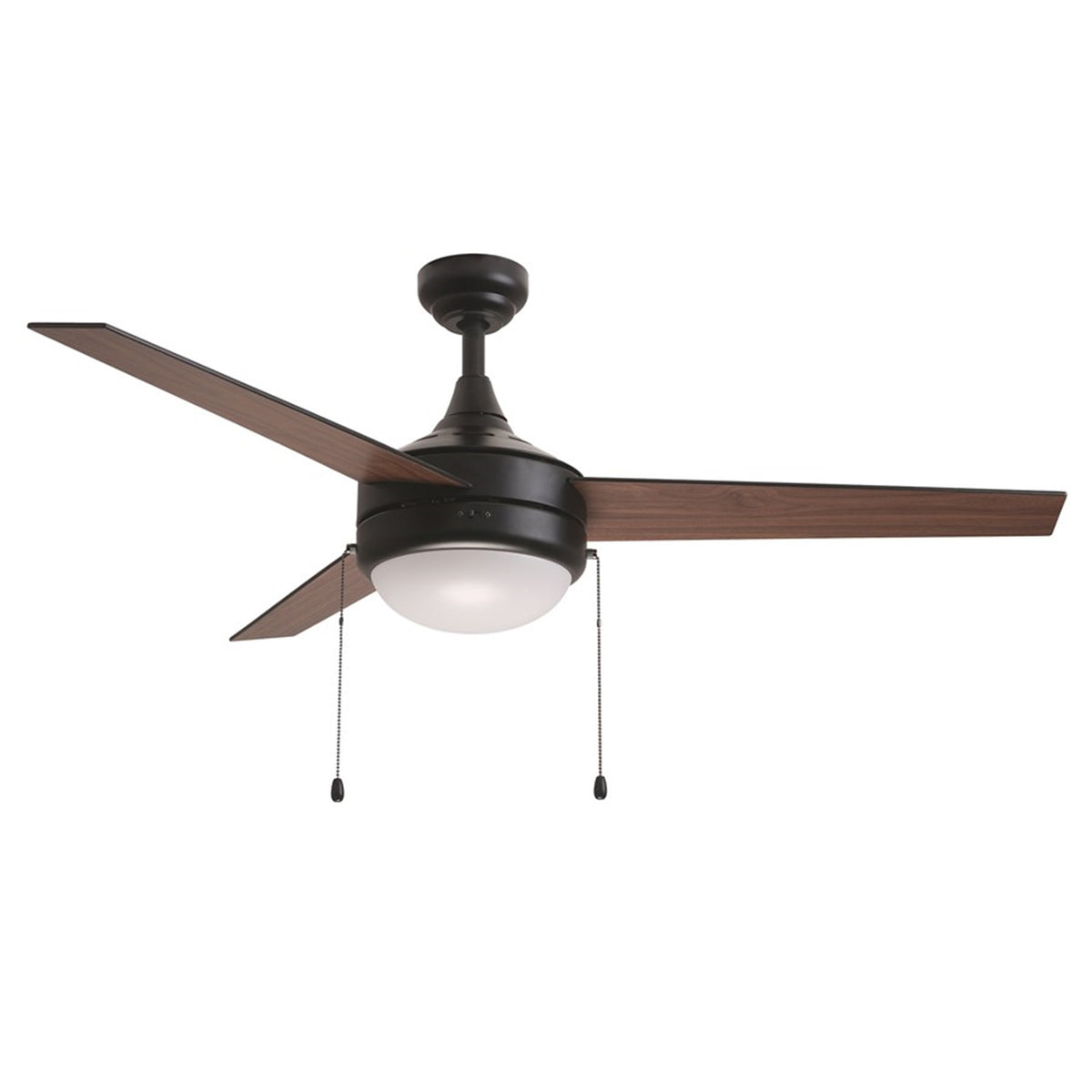 Maxim Lighting Trio 2Lt 17.5" Indoor Ceiling Fan/Pull Chain, Black