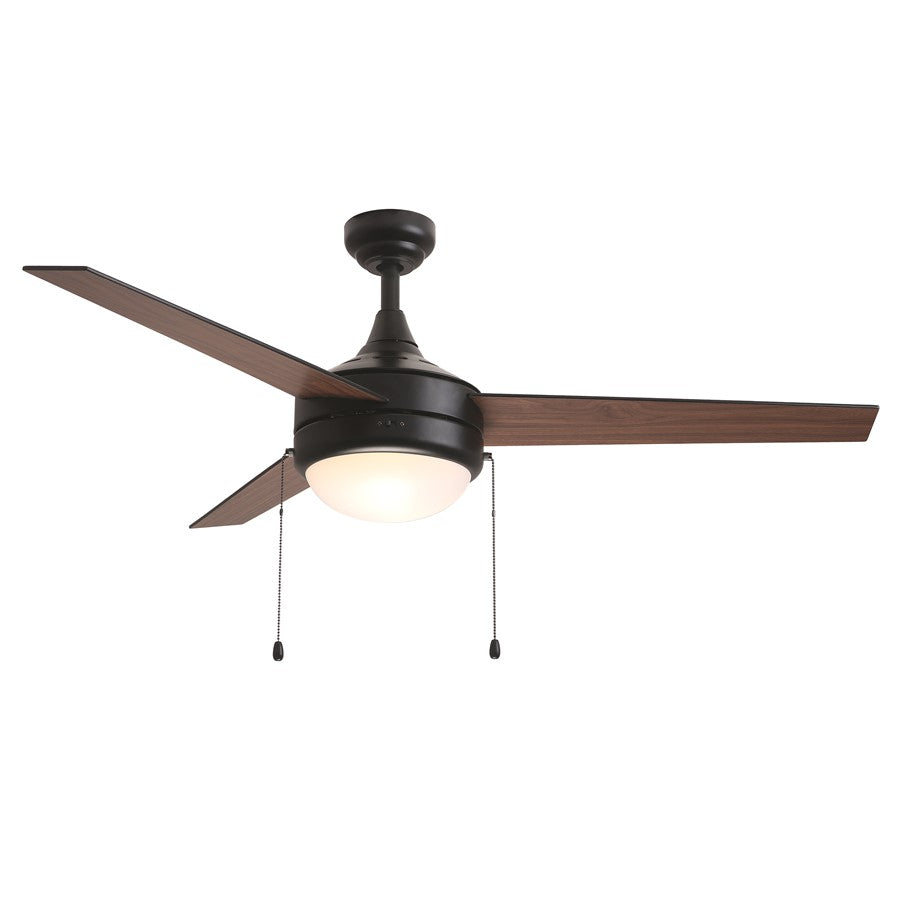Maxim Lighting Trio 2Lt 17.5" Indoor Ceiling Fan/Pull Chain, Black