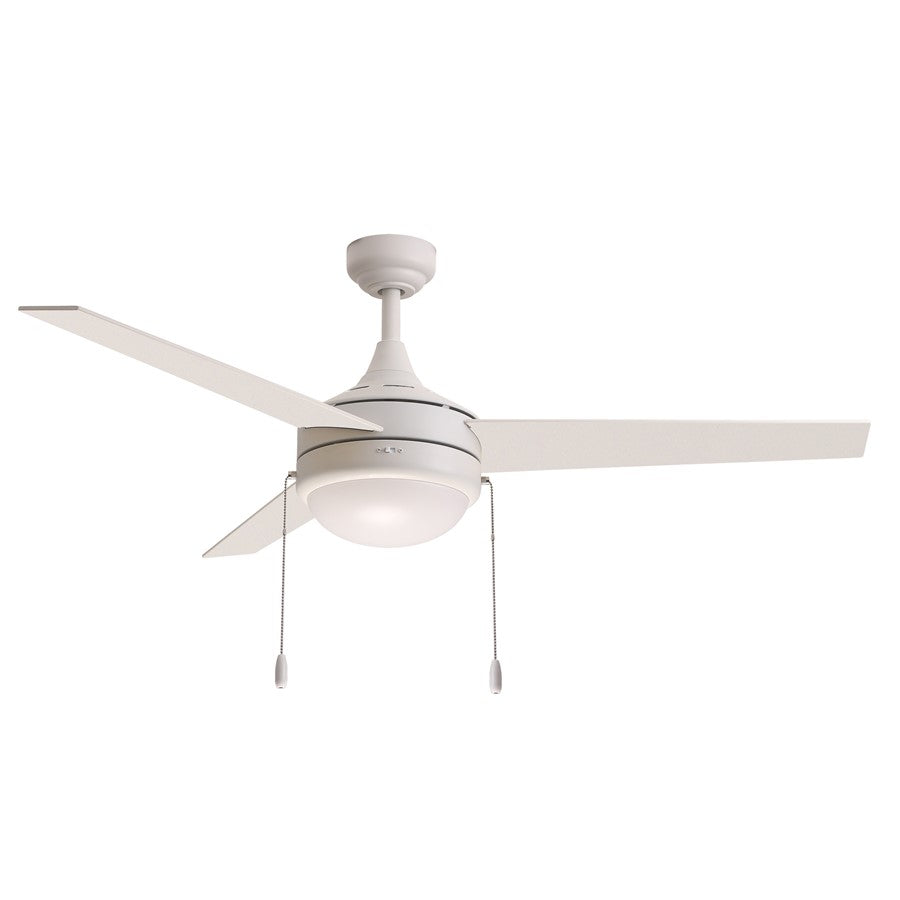 Maxim Lighting Trio 2Lt 17.5" Indoor Ceiling Fan/Pull Chain, Matte Wht - 88793MW