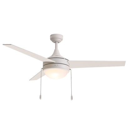 Maxim Lighting Trio 2Lt 17.5" Indoor Ceiling Fan/Pull Chain, Matte Wht