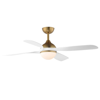 Maxim Lighting Bola 1 Light Indoor Ceiling Fan, Natural Aged Brass