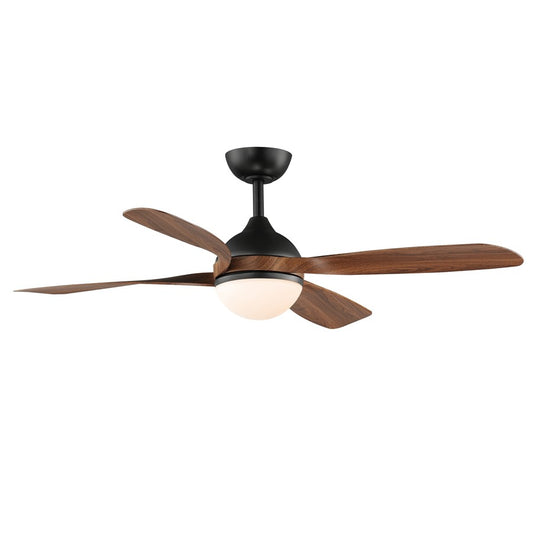 Maxim Lighting Bola 1 Light Indoor Ceiling Fan, Walnut/Black