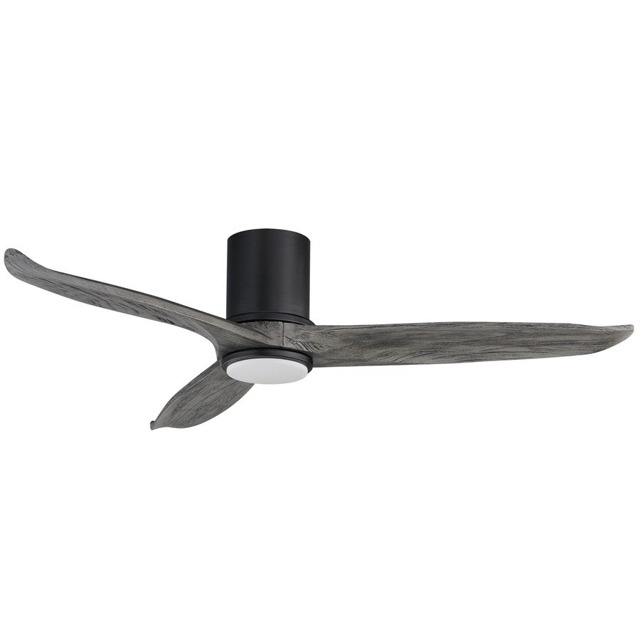 Maxim Lighting Woodwind 1Lt 10.5" Ceiling Fan, Blk/Grey/Wht - 88830WTBKGWD