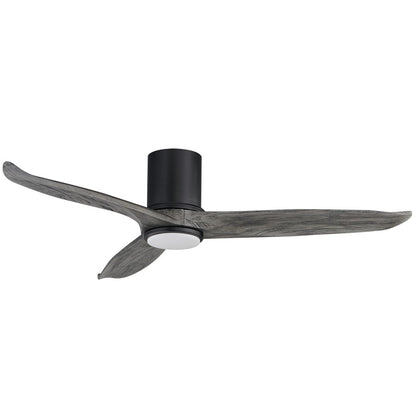 Maxim Lighting Woodwind 1Lt 10.5" Ceiling Fan, Blk/Grey/Wht - 88830WTBKGWD