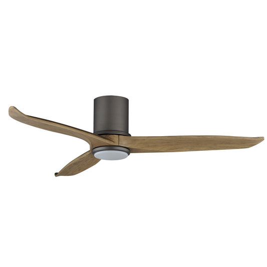 Maxim Lighting Woodwind 1Lt 10.5" Ceiling Fan, Charcoal Bronze/Wht
