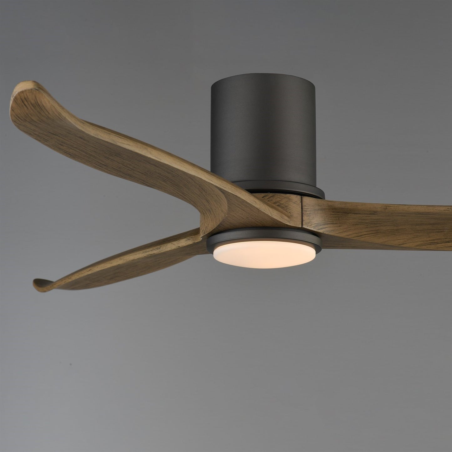 Maxim Lighting Woodwind 1Lt 10.5" Ceiling Fan, Charcoal Bronze/Wht