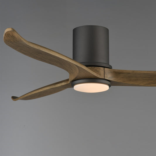 Maxim Lighting Woodwind 1Lt 10.5" Ceiling Fan, Charcoal Bronze/Wht - 88830WTCHL