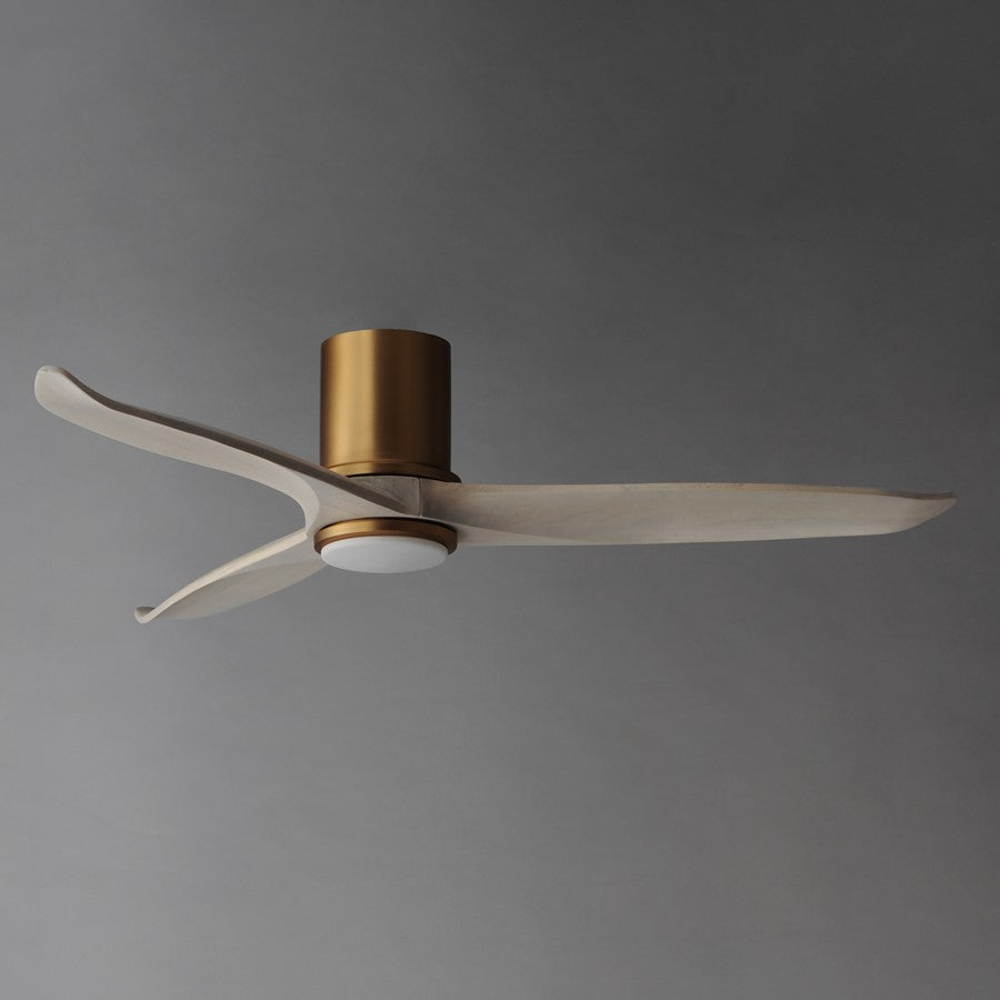 Maxim Lighting Woodwind 1Lt 10.5" Indoor Ceiling Fan, Brs/Wht