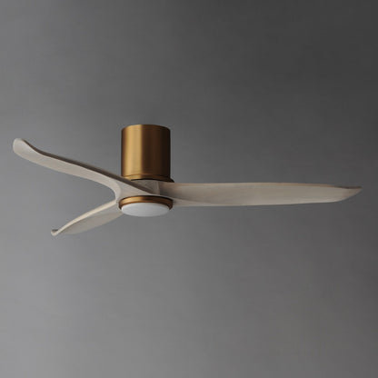 Maxim Lighting Woodwind 1Lt 10.5" Indoor Ceiling Fan, Brs/Wht